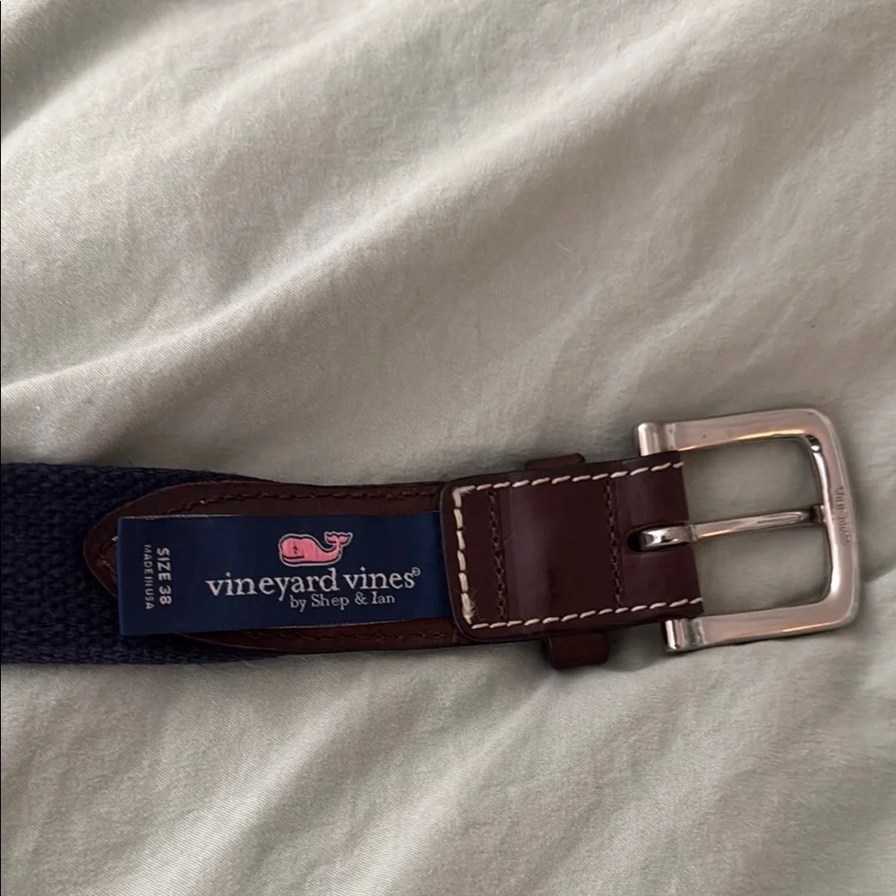 Stylish Navy Blue VINYARD VINES Men's Belt